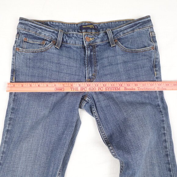 Levi's 524 too superlow Jeans Women's 13 Long (35x34) Low Rise Stretch Denim - Picture 11 of 12